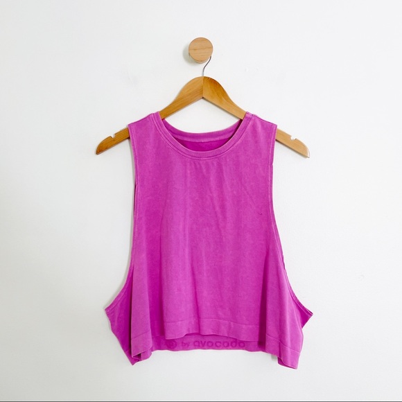 avocado Tops - A By Avocado Pink Seamless Workout Tank Top